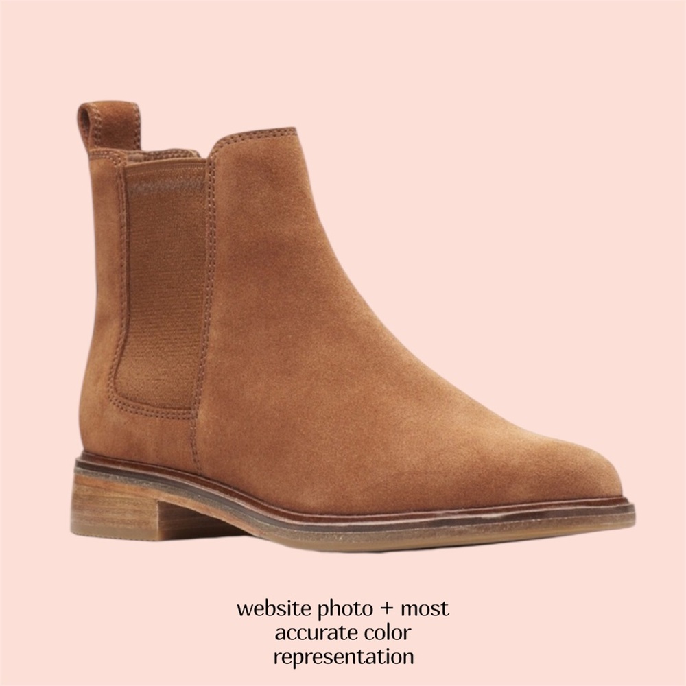 Clarks Suede Slip-On Chelsea Boot - Picture 8 of 8